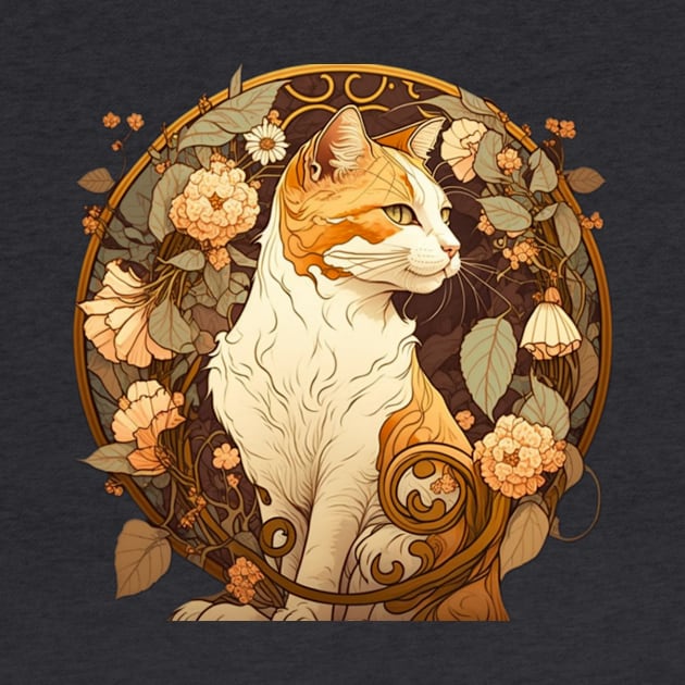 Art Nouveau Cat by Pacific Cauldron